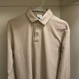 COPY - Zara knit long sleeve Polo